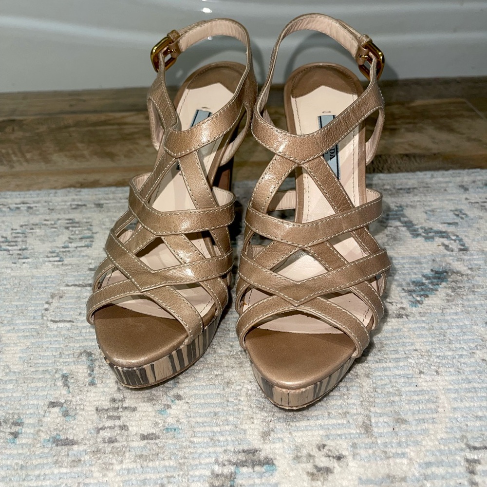 Prada Strappy platforms